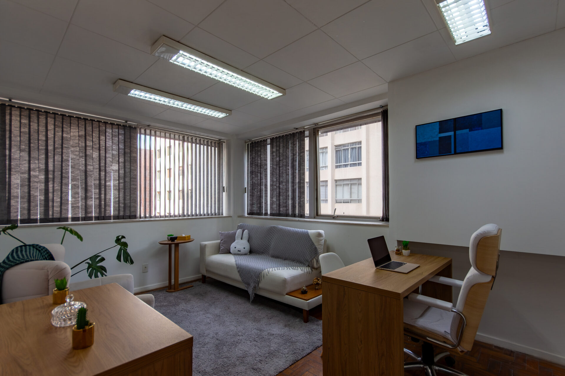 Sala de atendimento da Sua Clínica Psi na Avenida Paulista